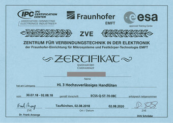 Certification manual soldering Inelta